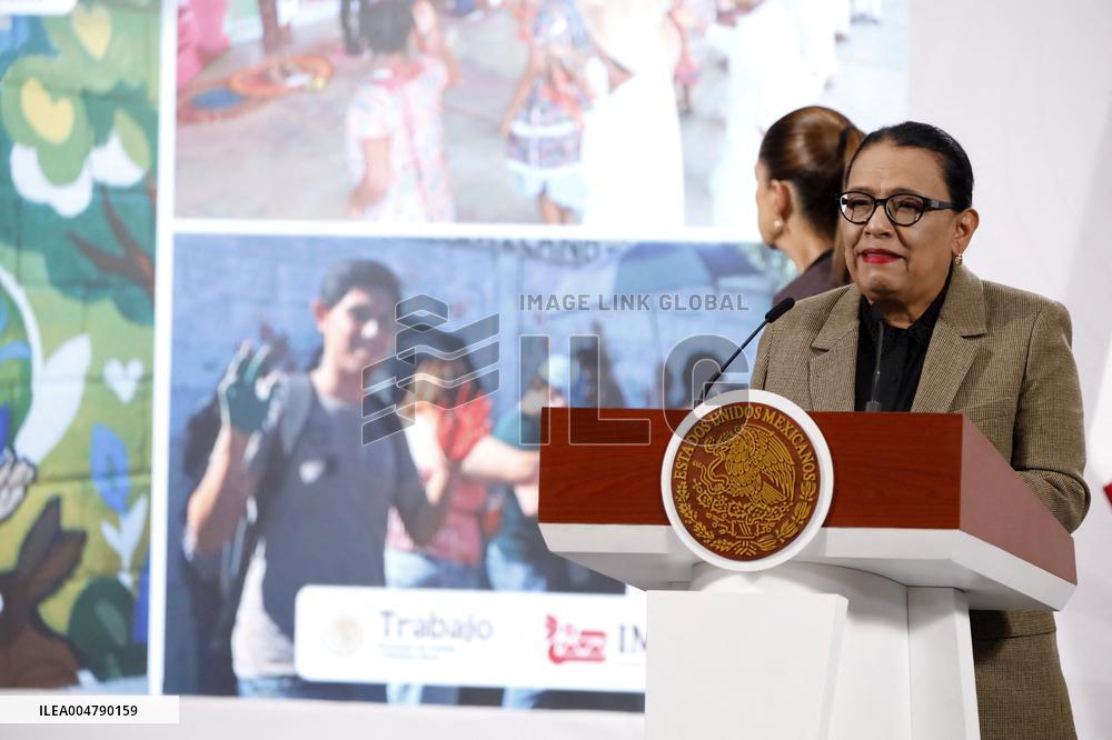 President Claudia Sheinbaum Holds Briefing - Mexico