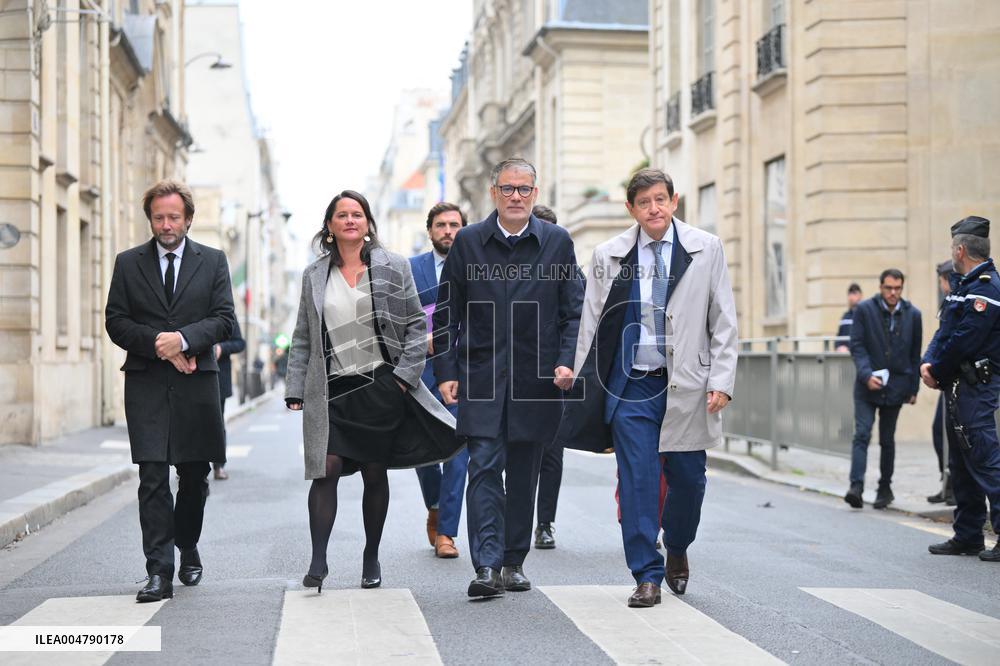 PM Lecornu Meets With Socialist Party Heads - Paris