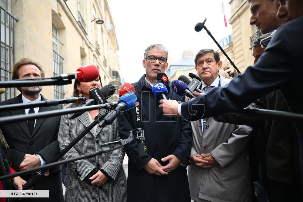 PM Lecornu Meets With Socialist Party Heads - Paris