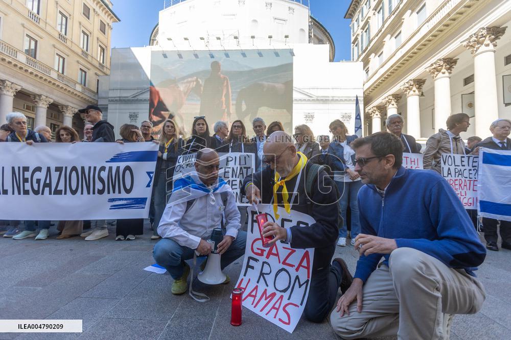 Commemoration of The Massacre of 7 October - Milan