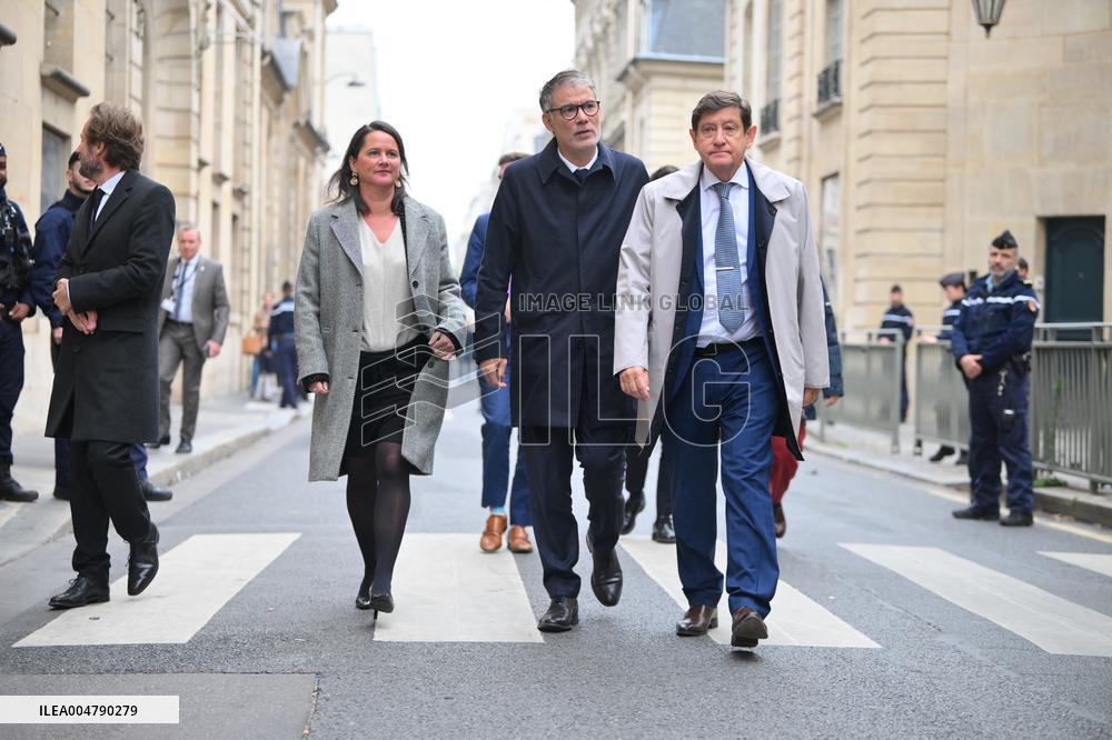 PM Lecornu Meets With Socialist Party Heads - Paris