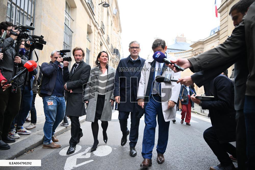 PM Lecornu Meets With Socialist Party Heads - Paris