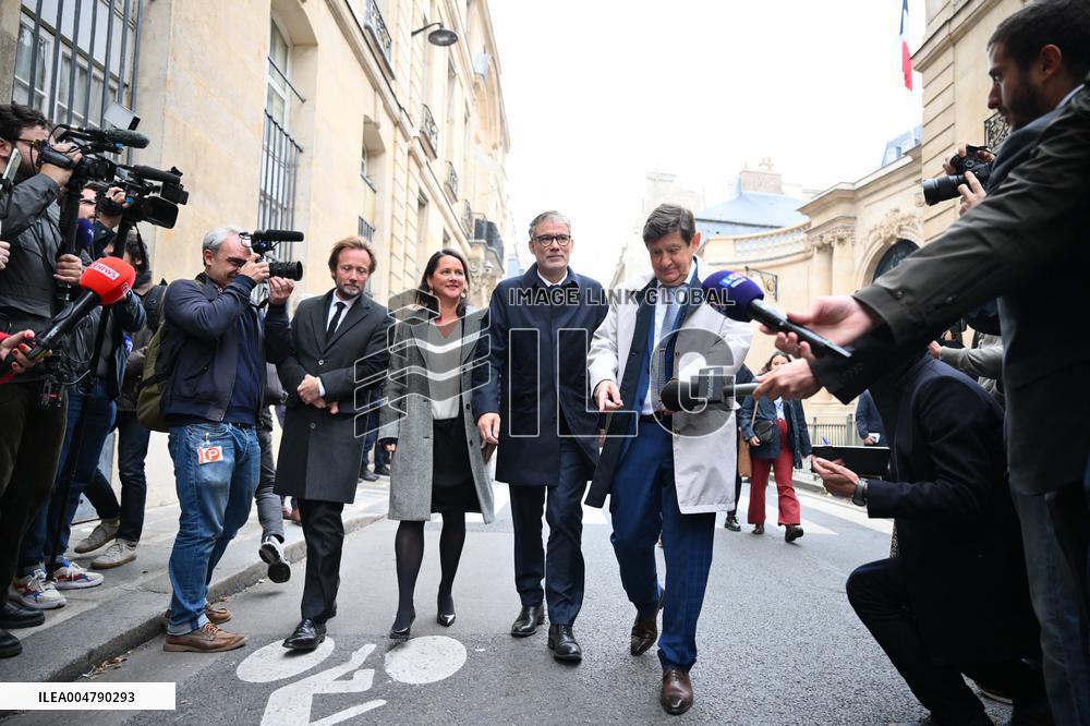 PM Lecornu Meets With Socialist Party Heads - Paris