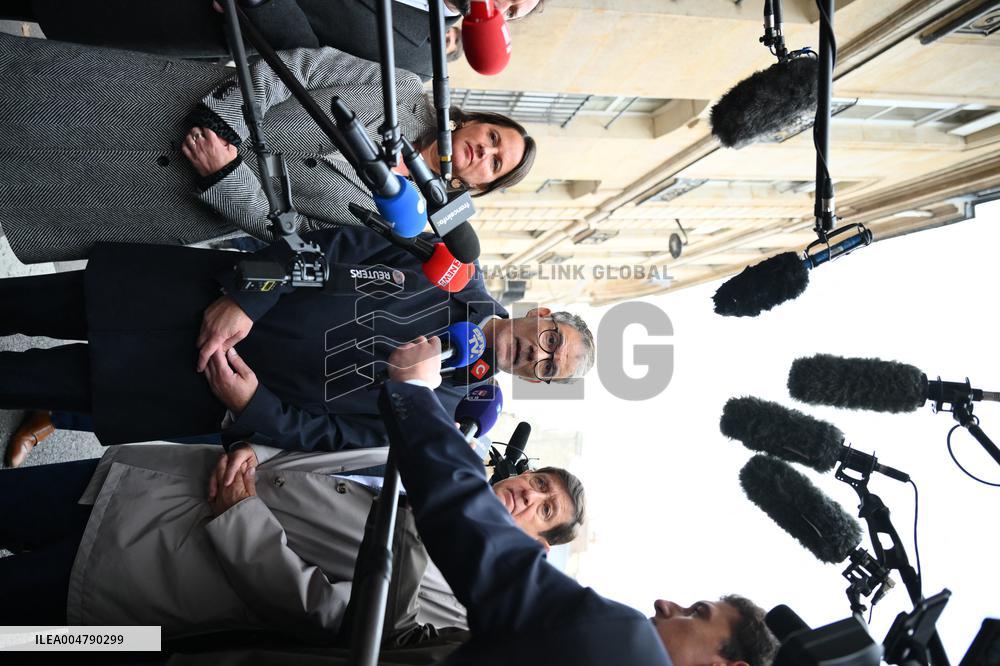 PM Lecornu Meets With Socialist Party Heads - Paris