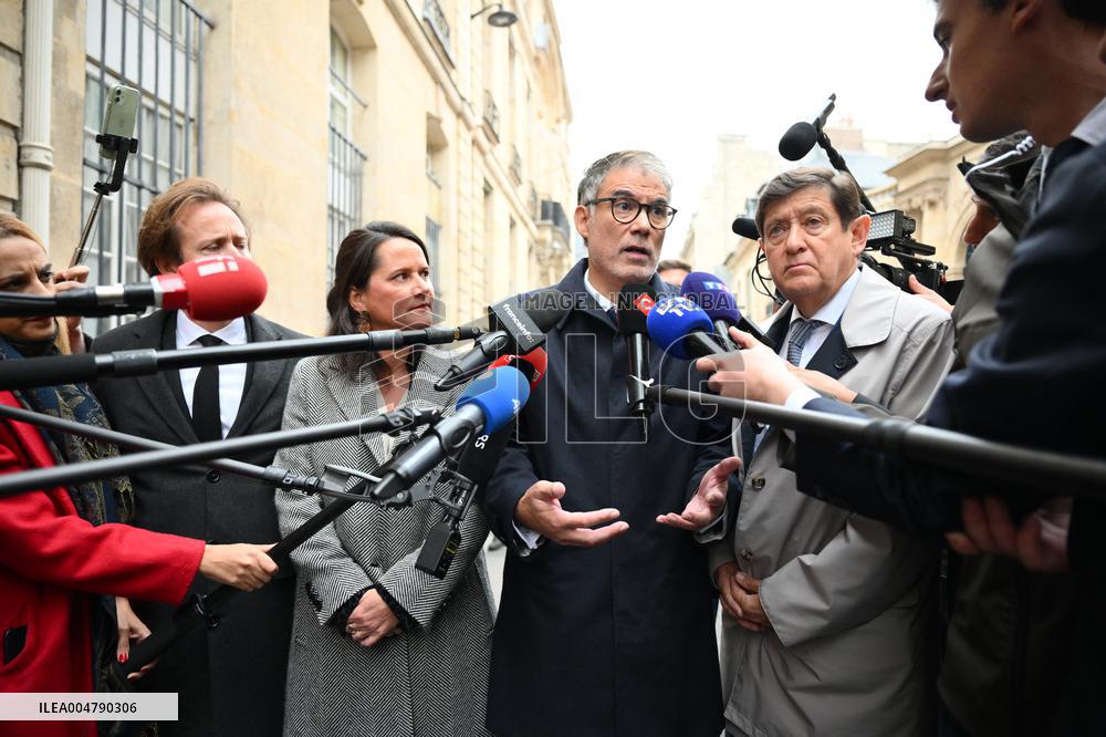 PM Lecornu Meets With Socialist Party Heads - Paris