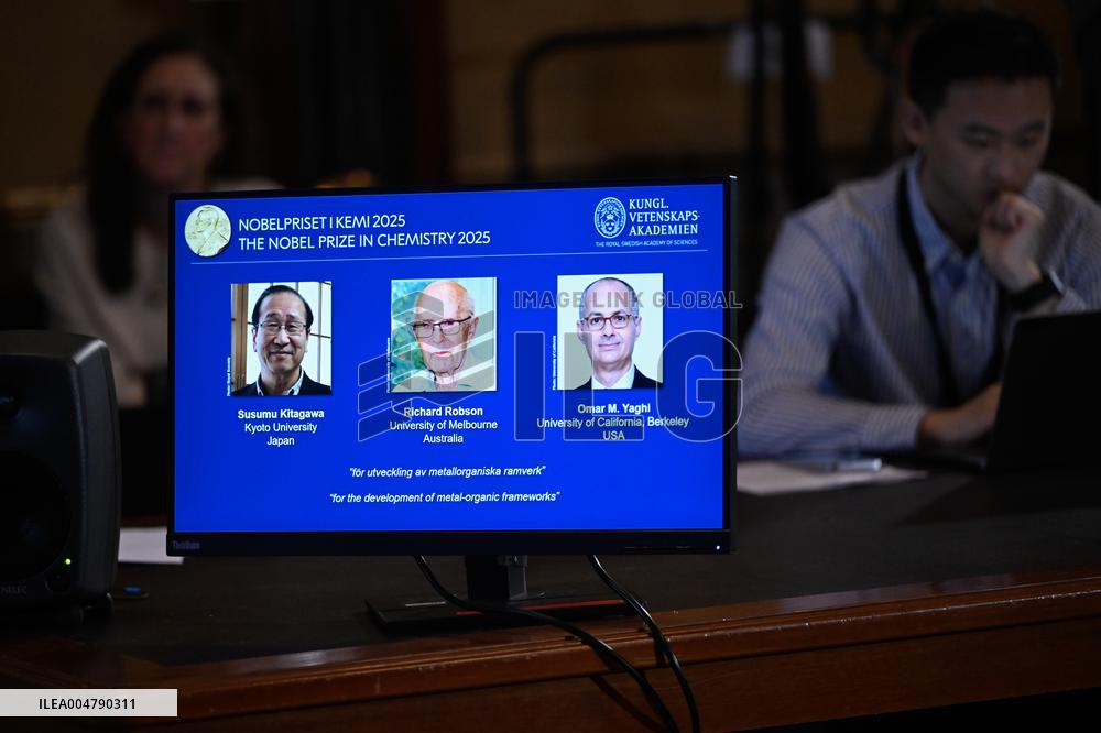 NOBEL PRIZE CHEMISTRY 2025 ANNOUNCEMENT