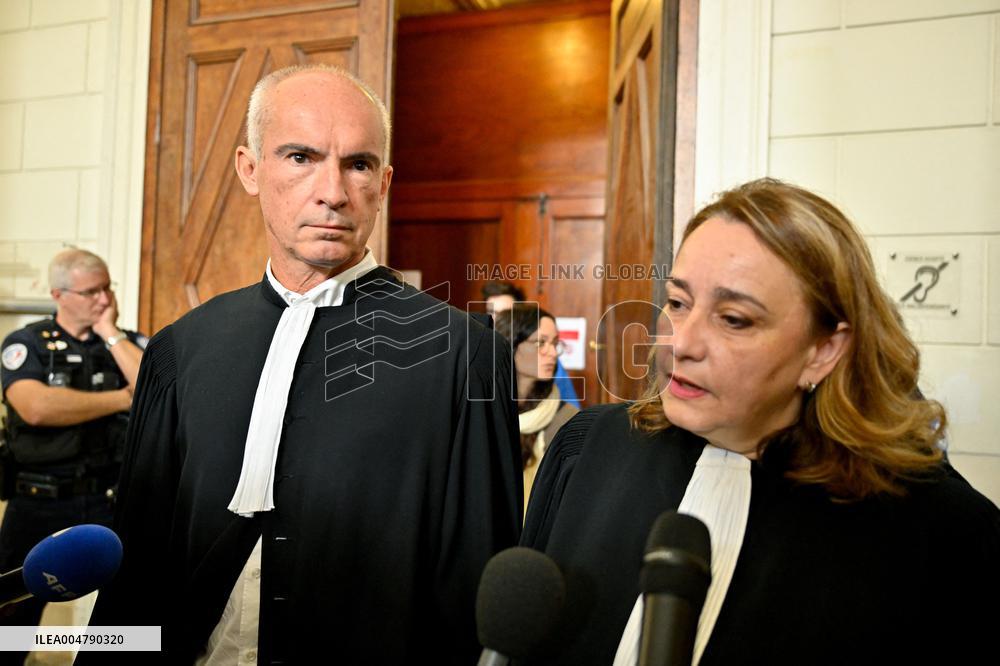 Lawyers Darrigade and Menviell At Mazan Rape Case Appeal Trial - Nimes