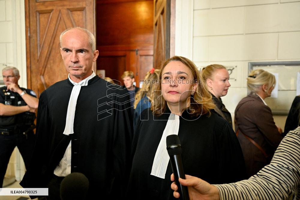 Lawyers Darrigade and Menviell At Mazan Rape Case Appeal Trial - Nimes