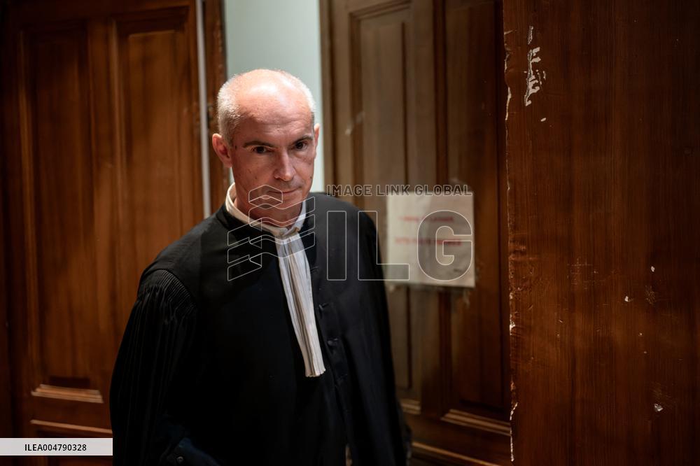Lawyers Darrigade and Menviell At Mazan Rape Case Appeal Trial - Nimes