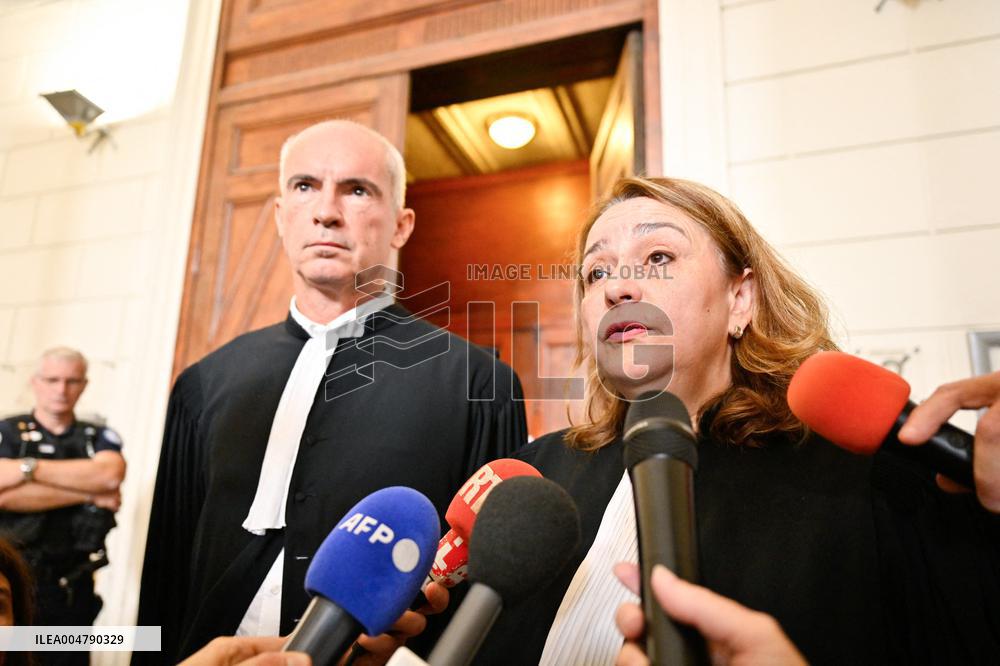 Lawyers Darrigade and Menviell At Mazan Rape Case Appeal Trial - Nimes