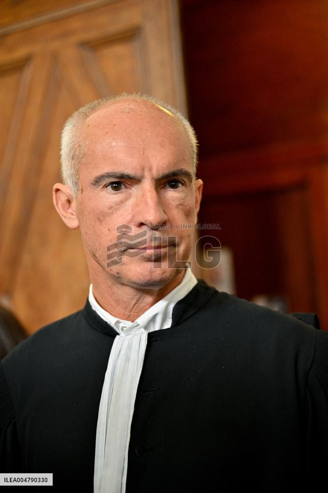 Lawyers Darrigade and Menviell At Mazan Rape Case Appeal Trial - Nimes