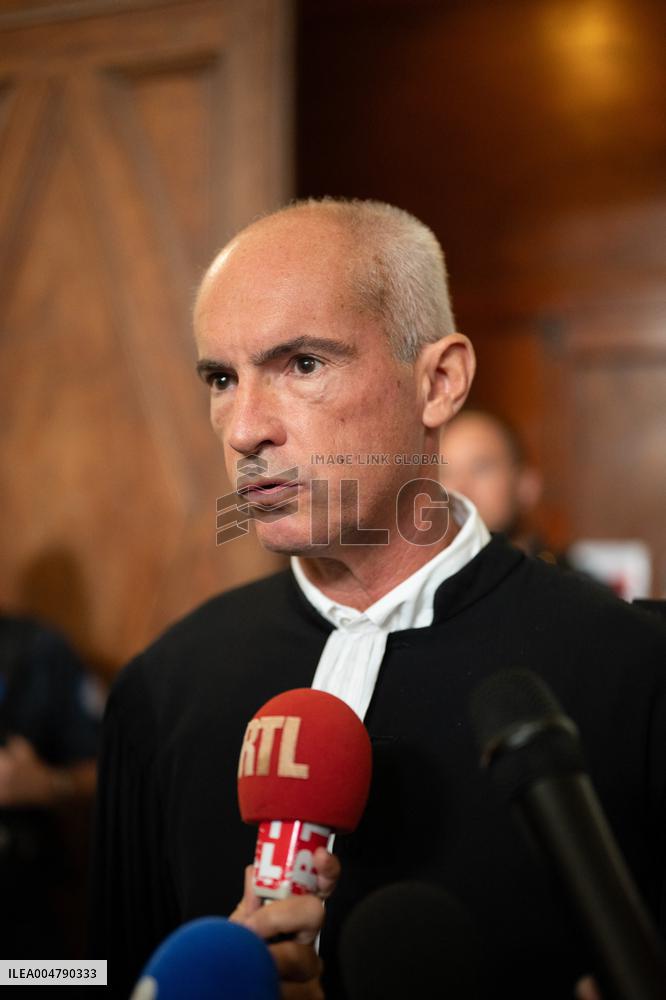 Lawyers Darrigade and Menviell At Mazan Rape Case Appeal Trial - Nimes
