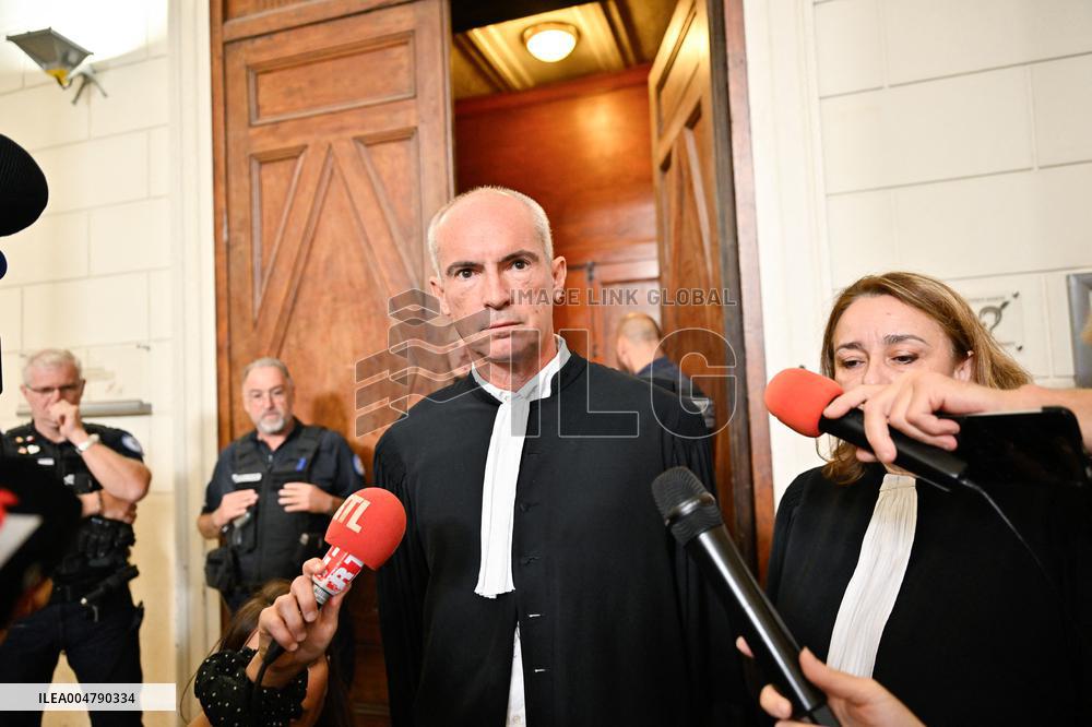 Lawyers Darrigade and Menviell At Mazan Rape Case Appeal Trial - Nimes