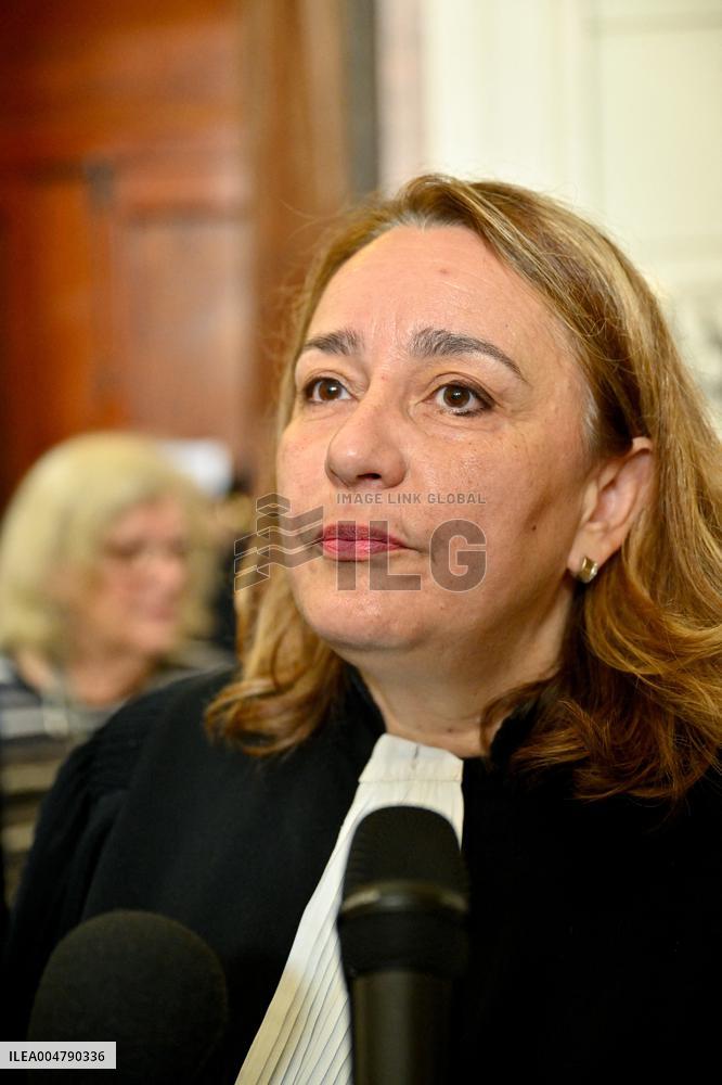 Lawyers Darrigade and Menviell At Mazan Rape Case Appeal Trial - Nimes