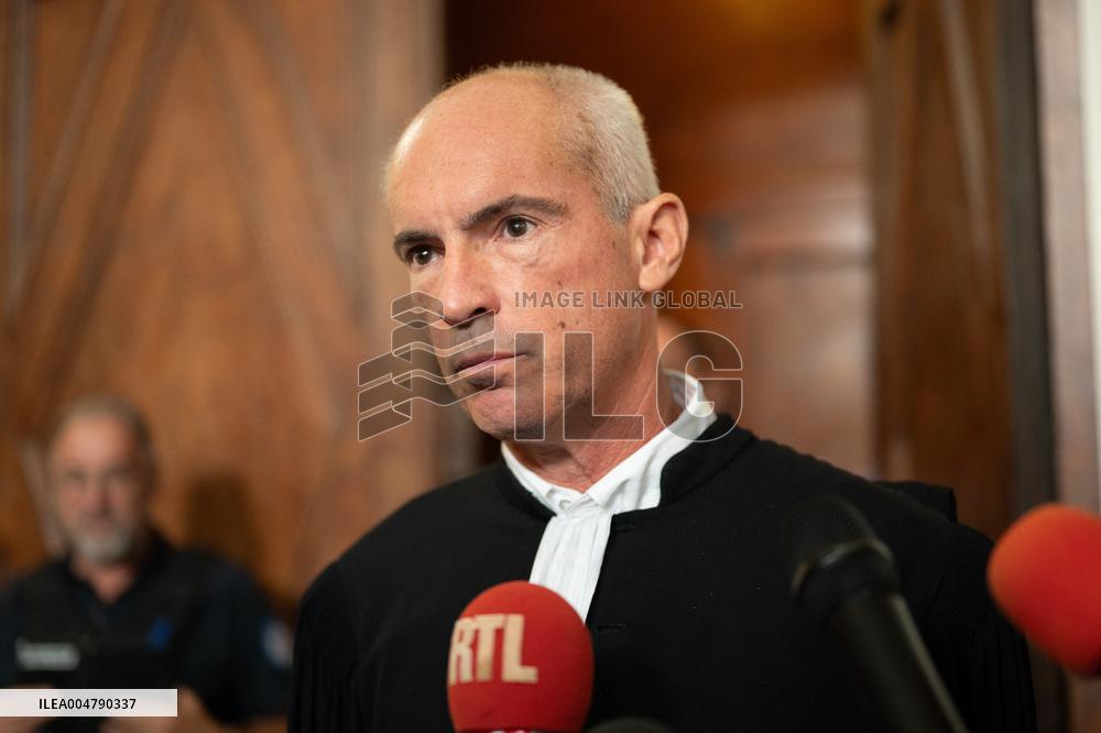 Lawyers Darrigade and Menviell At Mazan Rape Case Appeal Trial - Nimes