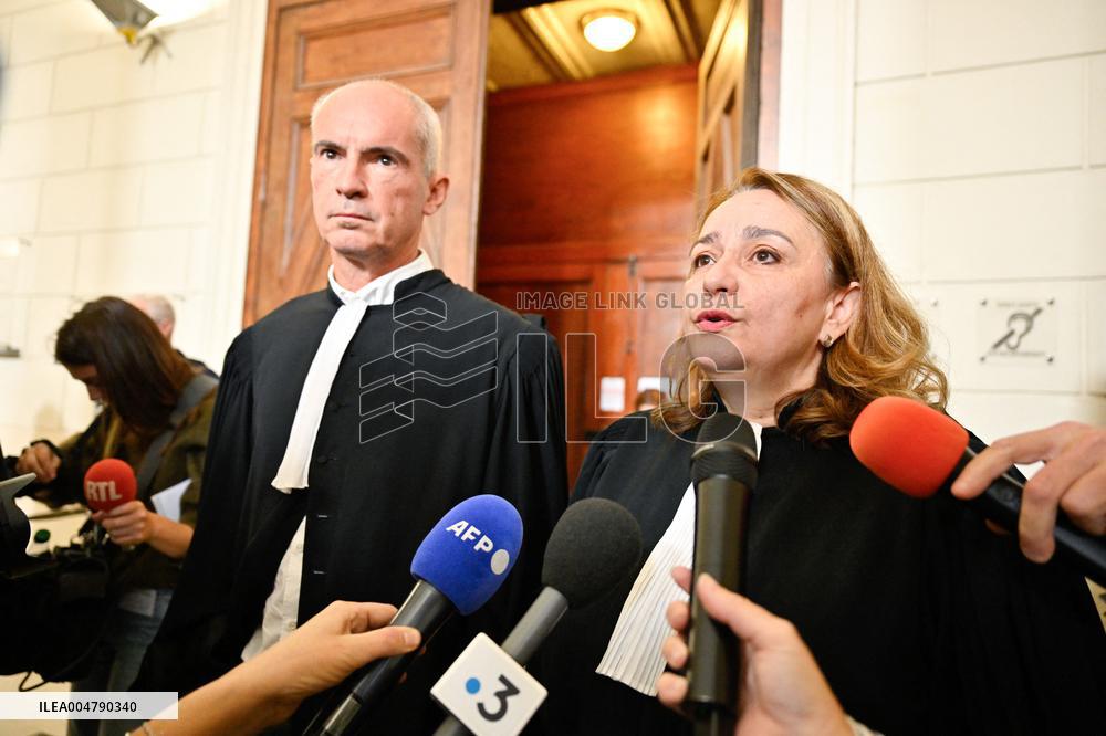 Lawyers Darrigade and Menviell At Mazan Rape Case Appeal Trial - Nimes