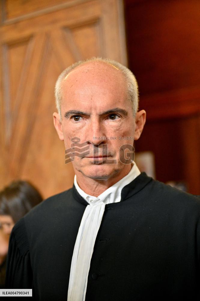 Lawyers Darrigade and Menviell At Mazan Rape Case Appeal Trial - Nimes