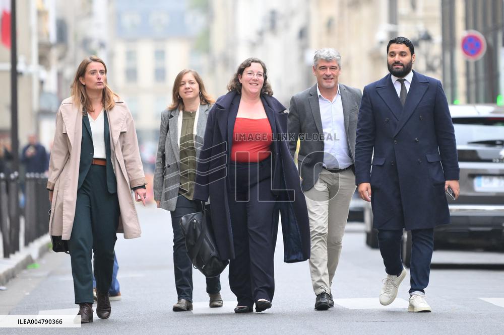 PM Lecornu Meets With Ecologist Party Heads - Paris