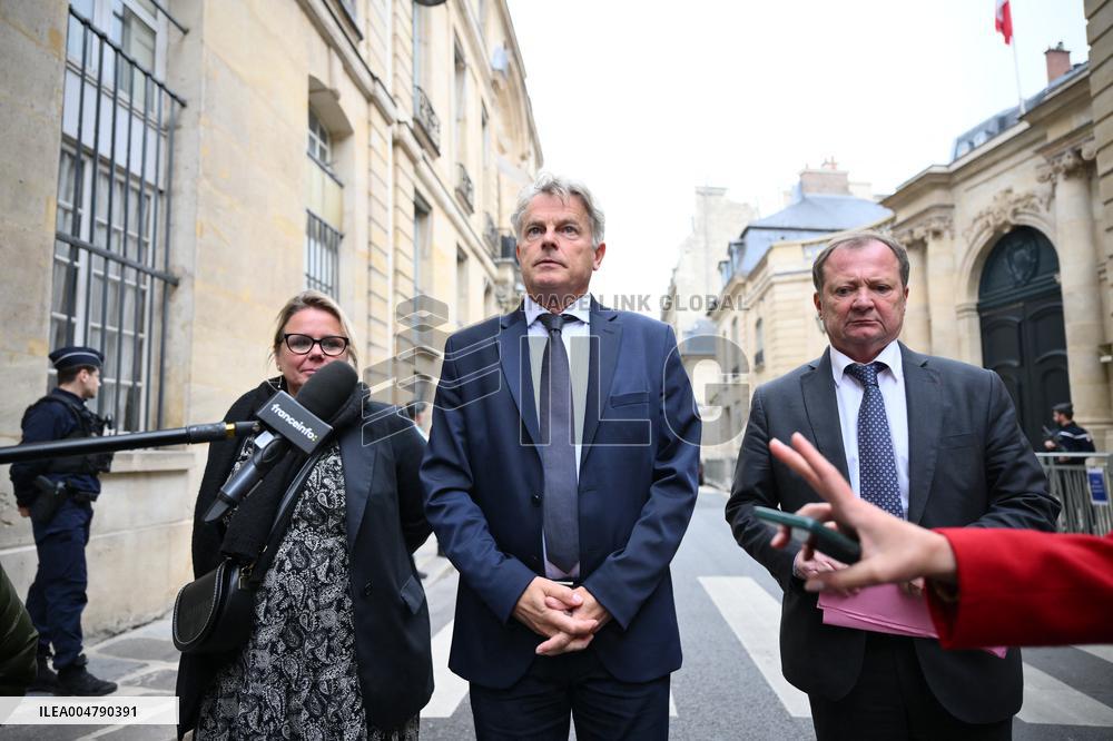 PM Lecornu Meets With Communist Party Heads - Paris