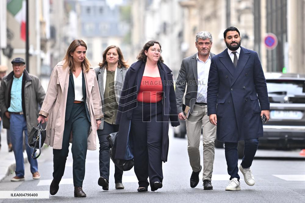 PM Lecornu Meets With Ecologist Party Heads - Paris