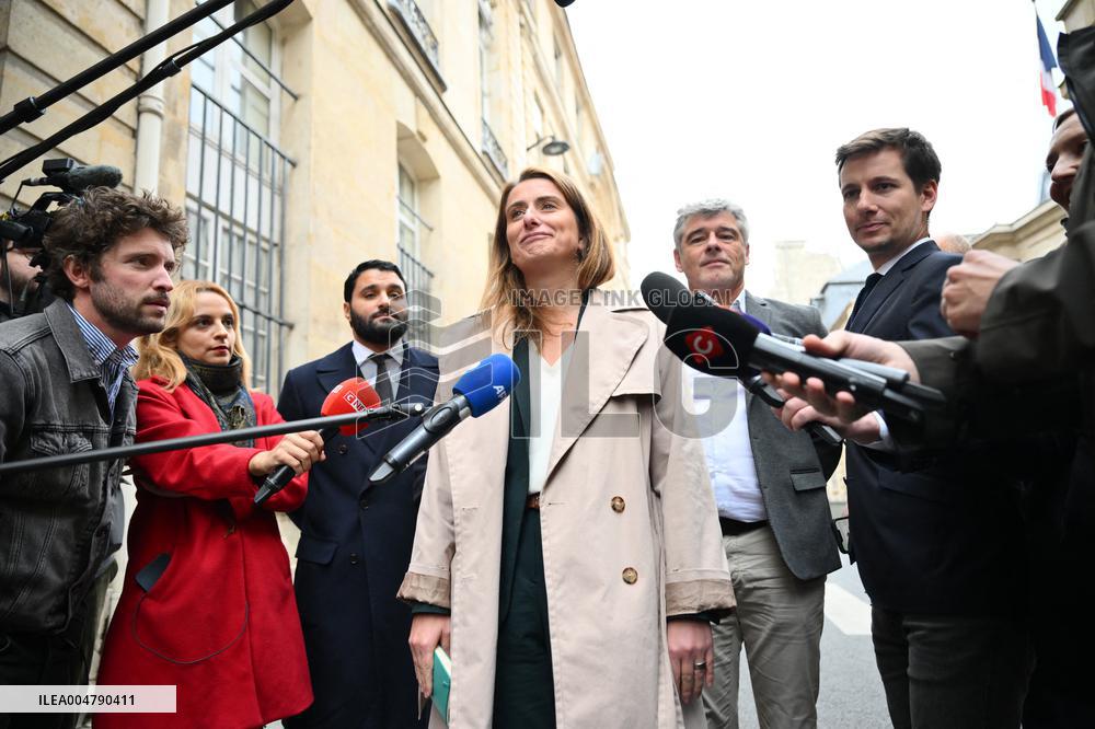 PM Lecornu Meets With Ecologist Party Heads - Paris