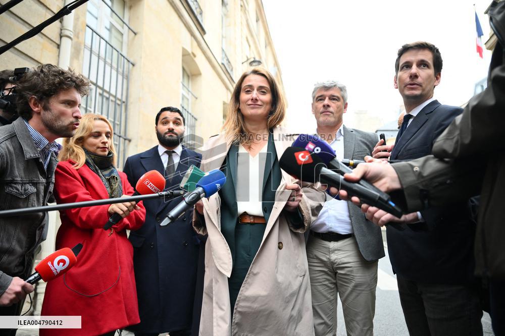 PM Lecornu Meets With Ecologist Party Heads - Paris