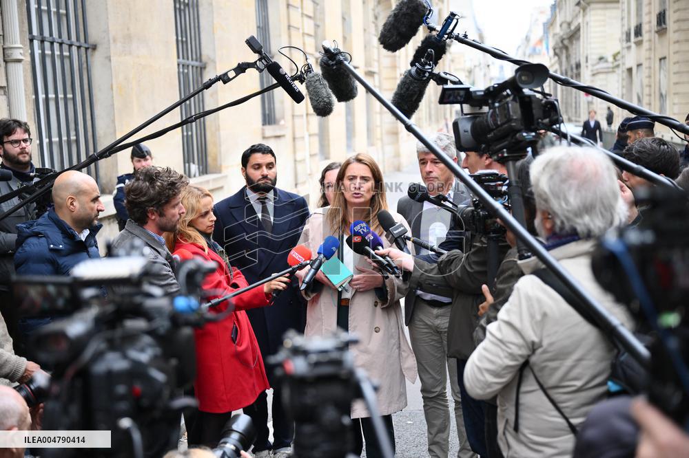 PM Lecornu Meets With Ecologist Party Heads - Paris