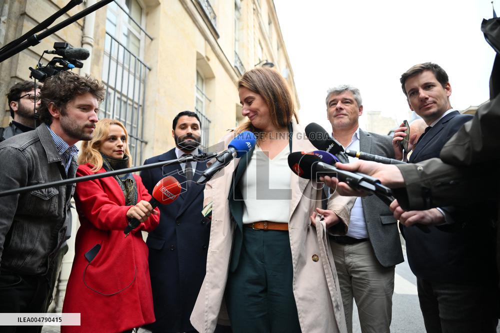 PM Lecornu Meets With Ecologist Party Heads - Paris