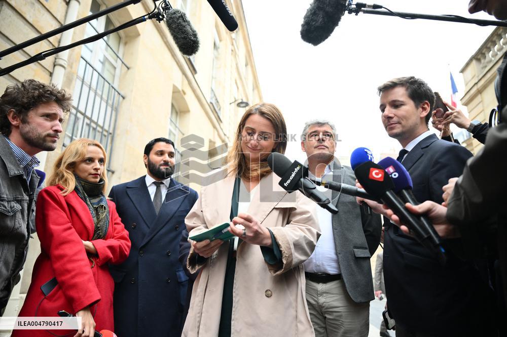 PM Lecornu Meets With Ecologist Party Heads - Paris