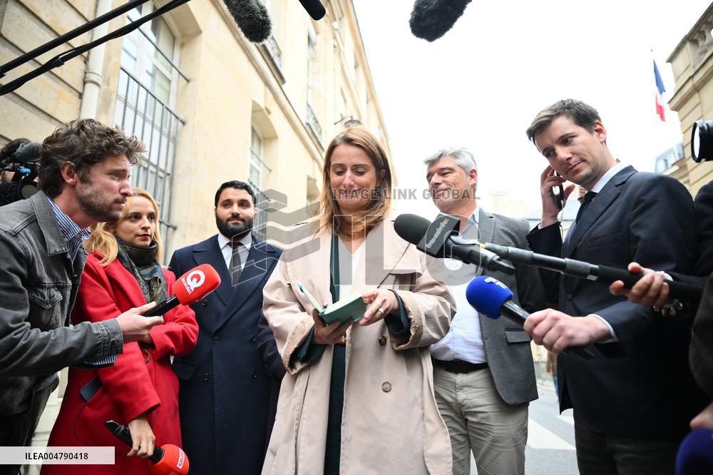 PM Lecornu Meets With Ecologist Party Heads - Paris