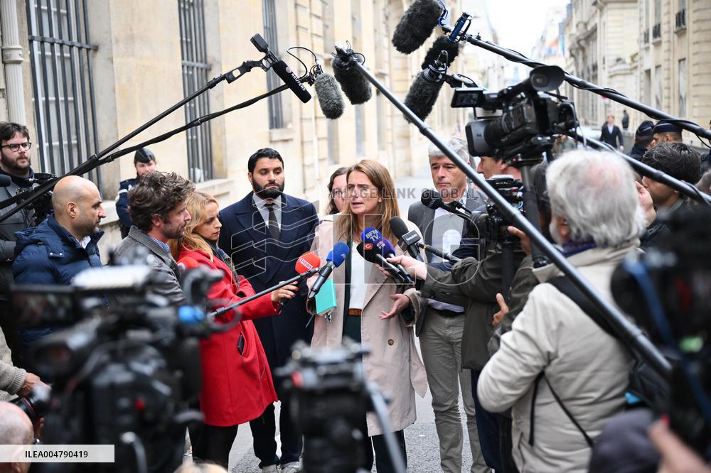 PM Lecornu Meets With Ecologist Party Heads - Paris