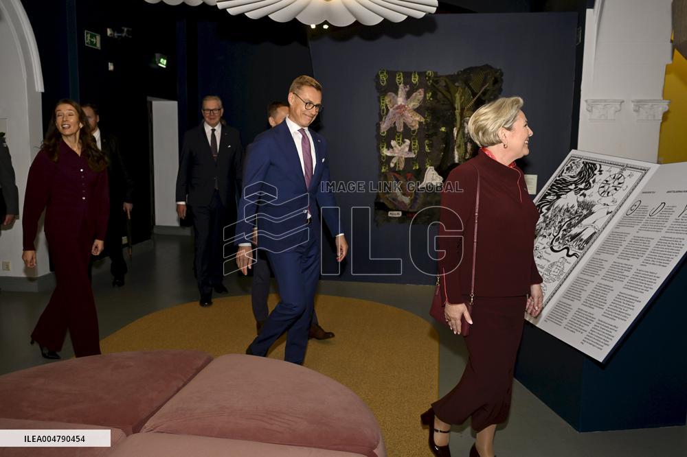 Islannin presidenttipari valtiovierailulla Suomessa