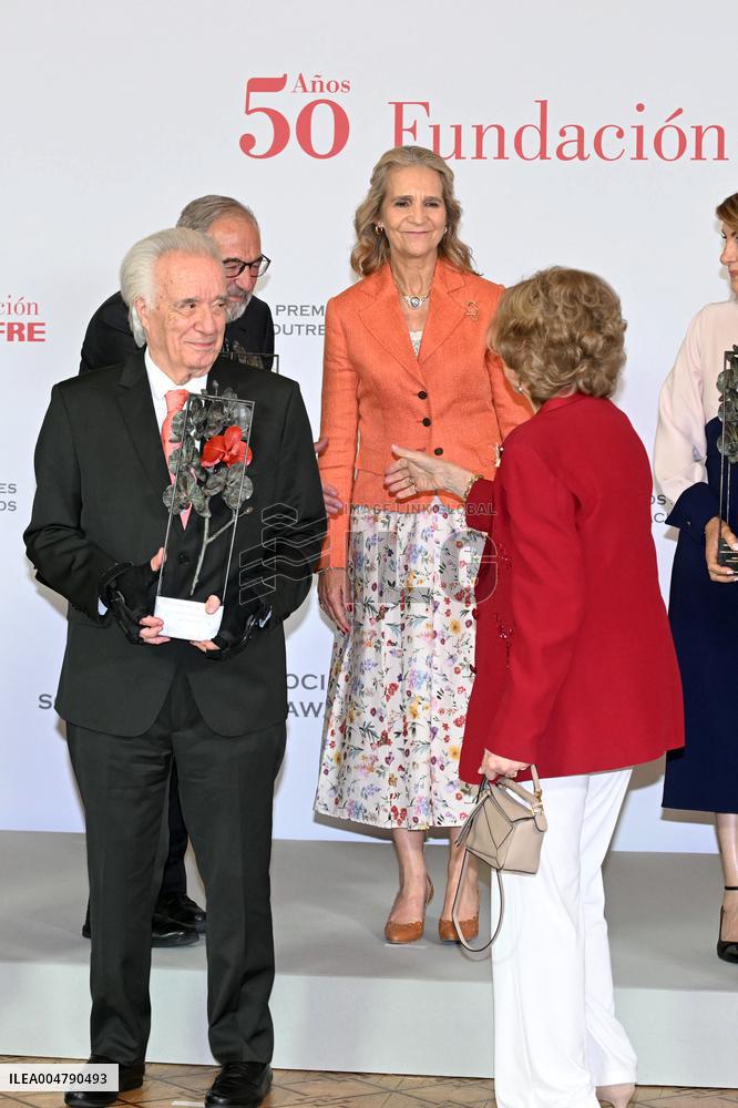Queen Sofía At Social Awards of the Mapfre Foundation Presentation - Madrid
