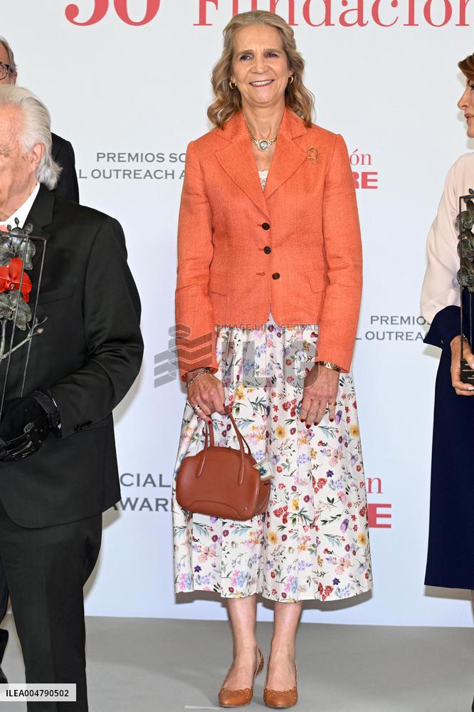 Queen Sofía At Social Awards of the Mapfre Foundation Presentation - Madrid