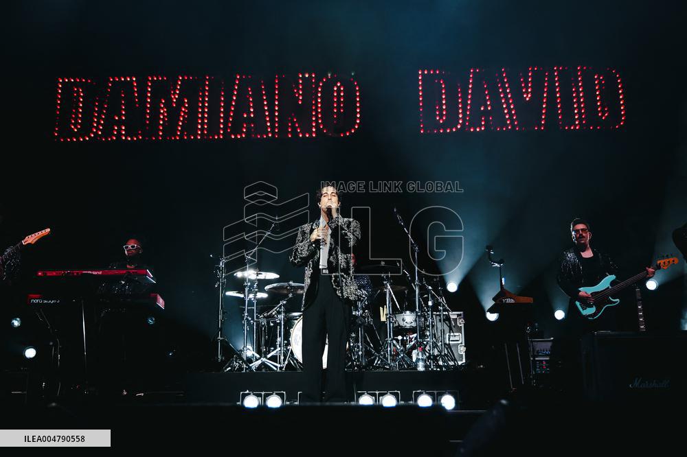 Damiano David Performs In Milan - Italy
