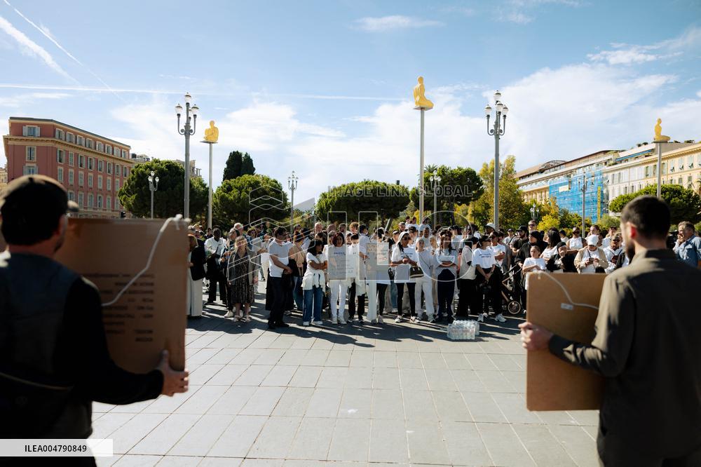 Tribute to The Victims of The Shooting on 3 October 2025 in Les Moulins - Nice