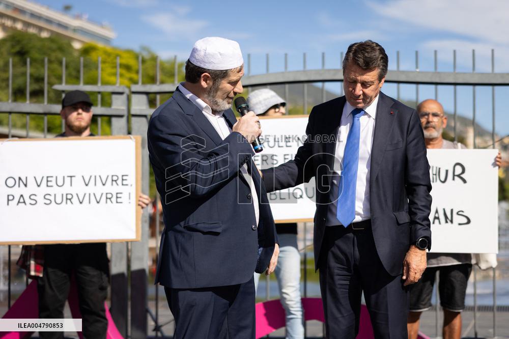 Tribute to The Victims of The Shooting on 3 October 2025 in Les Moulins - Nice