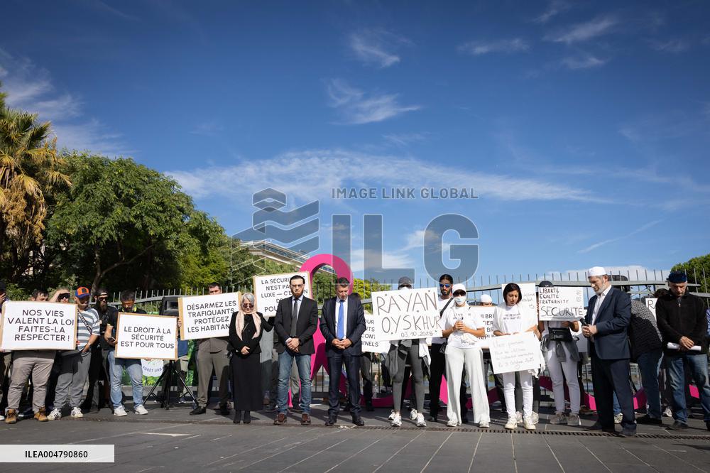 Tribute to The Victims of The Shooting on 3 October 2025 in Les Moulins - Nice