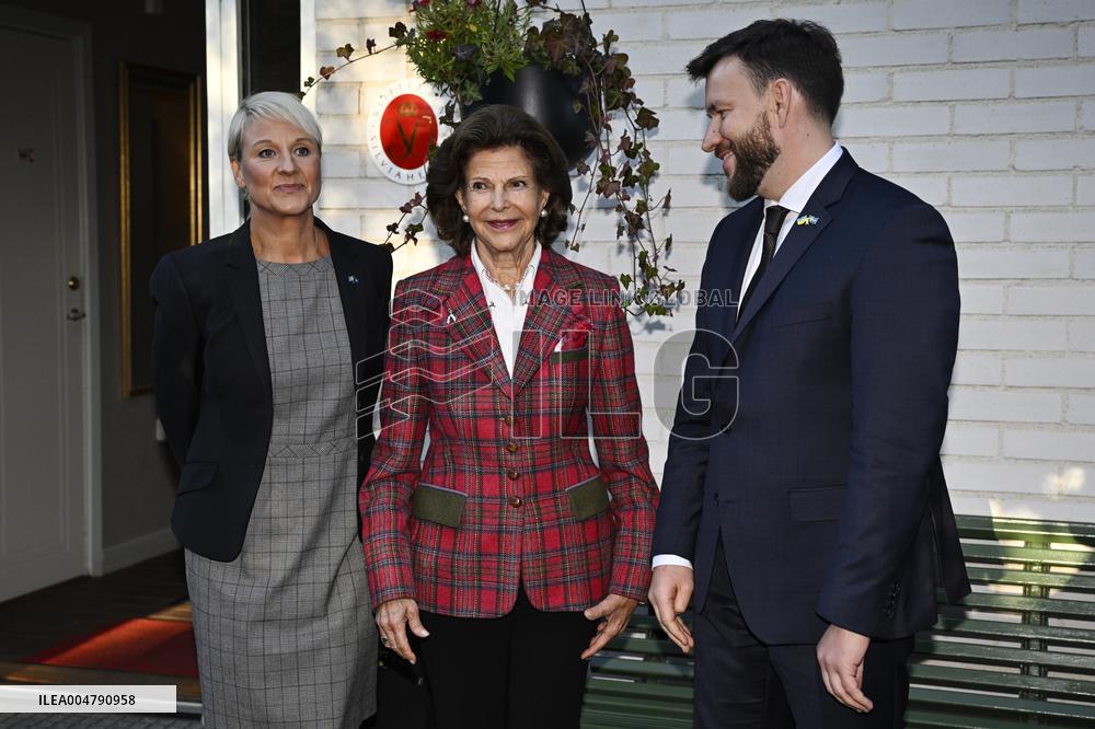 QUEEN SILVIA VISITS SILVIAHEMMET