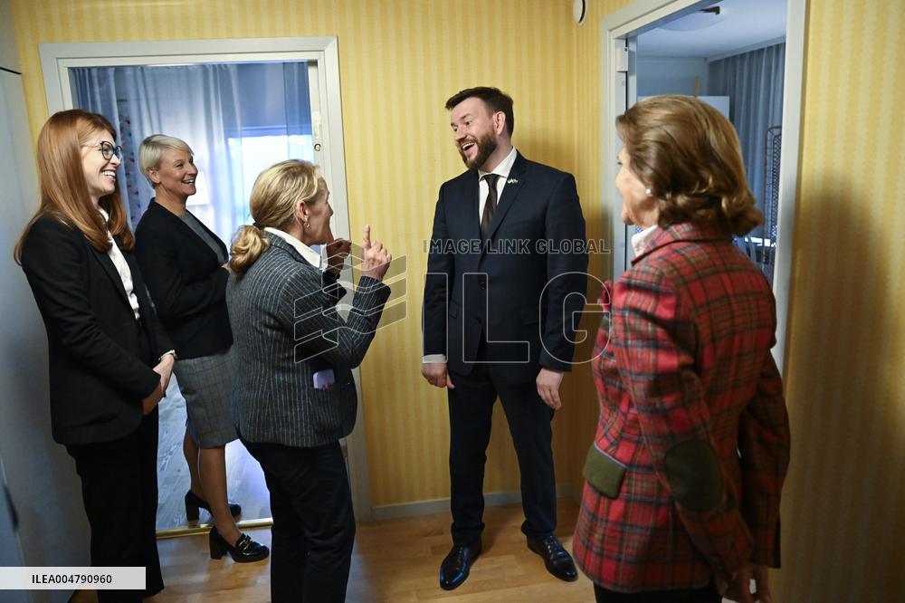 QUEEN SILVIA VISITS SILVIAHEMMET