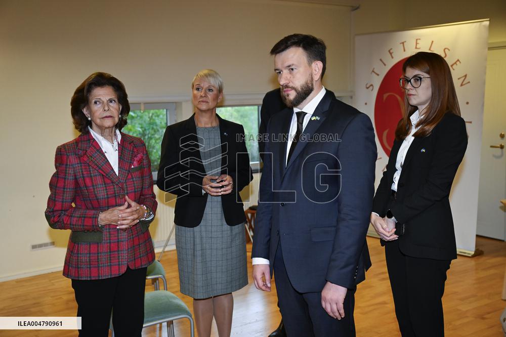 QUEEN SILVIA VISITS SILVIAHEMMET