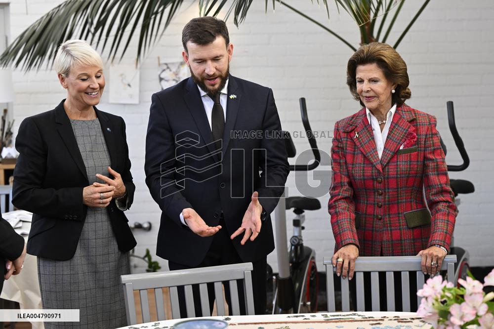 QUEEN SILVIA VISITS SILVIAHEMMET
