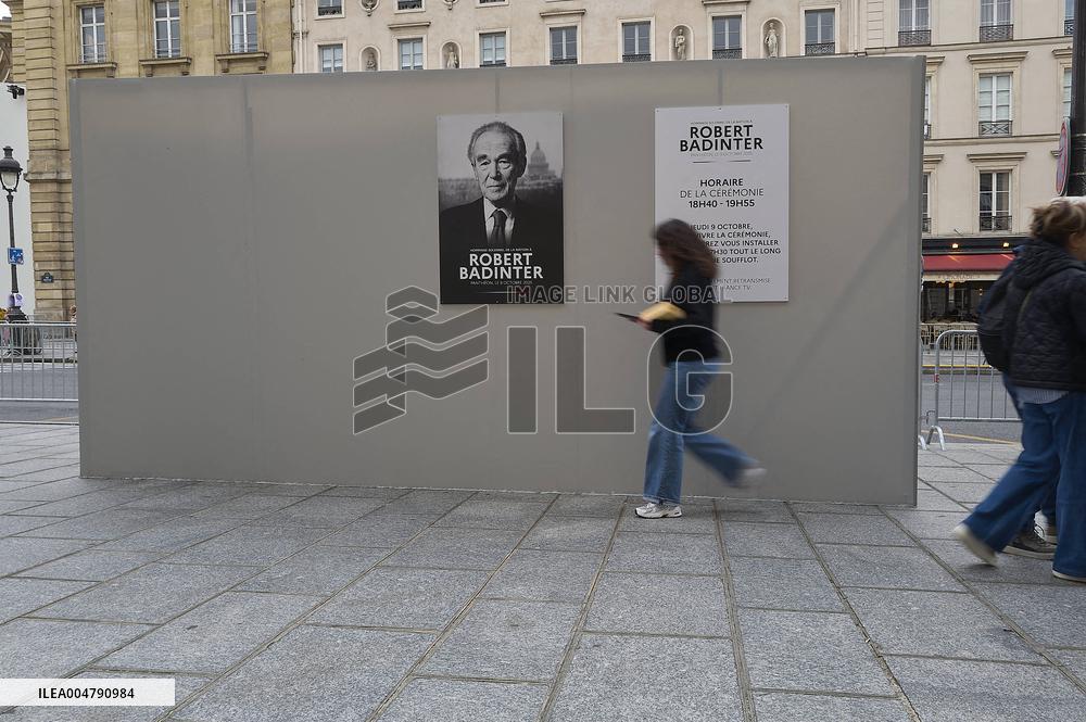 Preparation and Rehearsal for The Tribute to Robert Badinter - Paris
