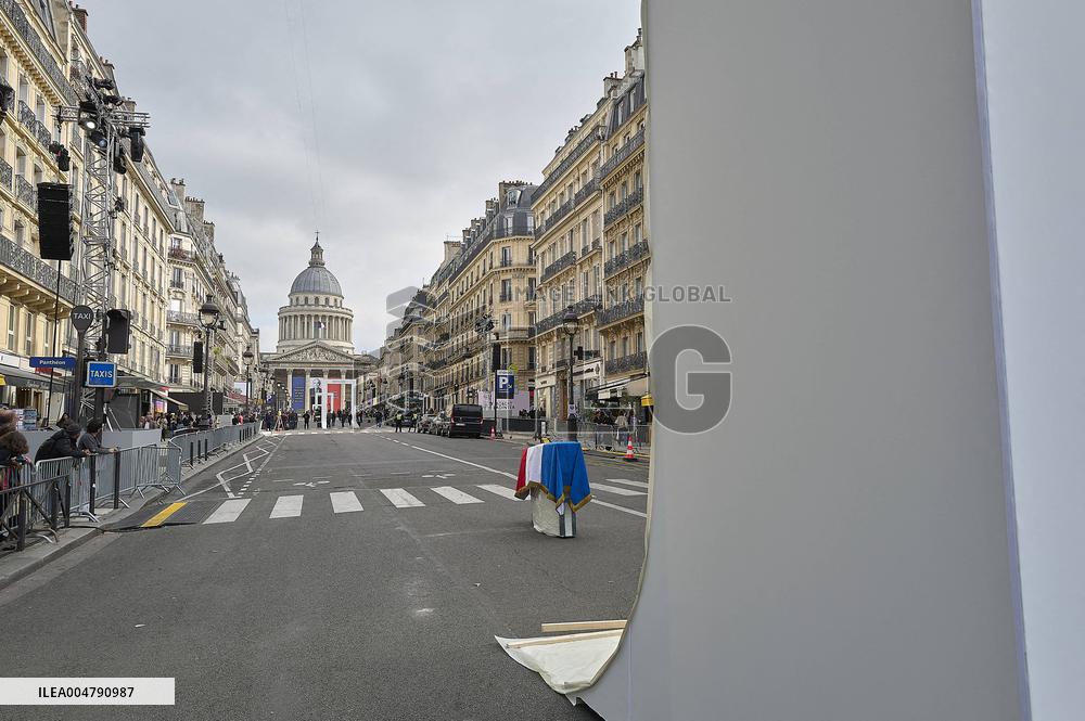 Preparation and Rehearsal for The Tribute to Robert Badinter - Paris