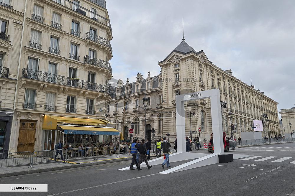 Preparation and Rehearsal for The Tribute to Robert Badinter - Paris