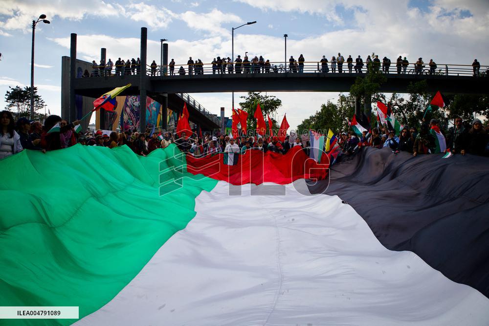 Pro-Palestine Demonstrations on the Two-year Israel Attack by Hamas