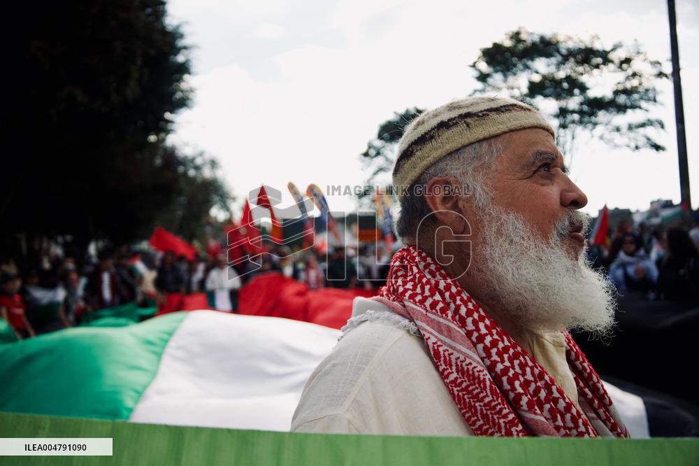 Pro-Palestine Demonstrations on the Two-year Israel Attack by Hamas
