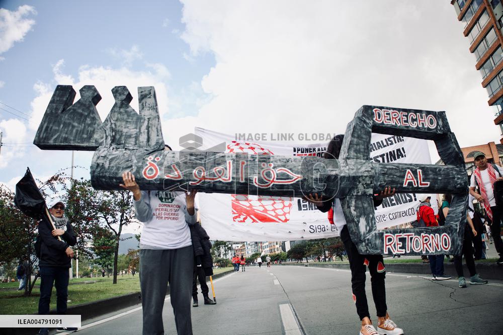 Pro-Palestine Demonstrations on the Two-year Israel Attack by Hamas