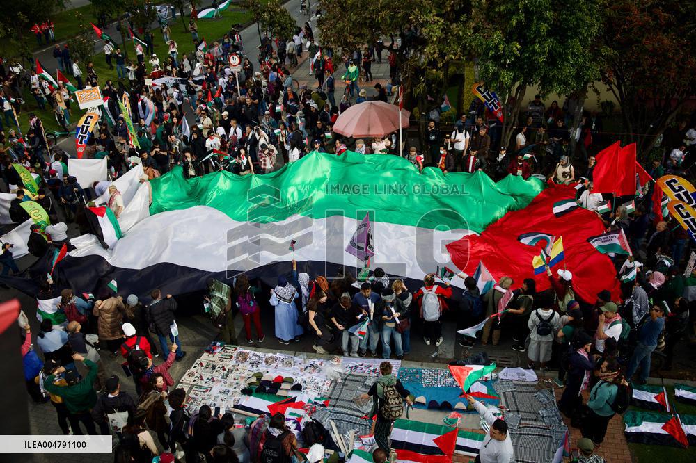 Pro-Palestine Demonstrations on the Two-year Israel Attack by Hamas
