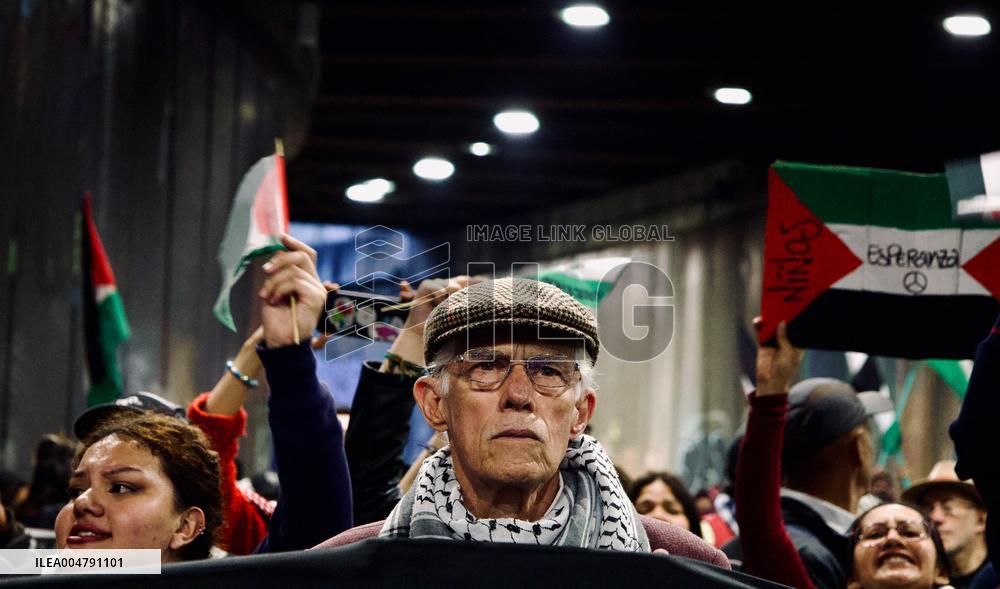 Pro-Palestine Demonstrations on the Two-year Israel Attack by Hamas